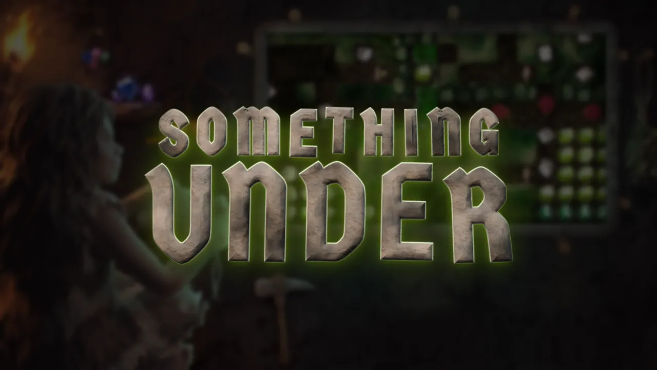 Bande-annonce : le logo de pierre Something Under sur une paroi sombre